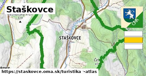 Staškovce Turistické trasy  