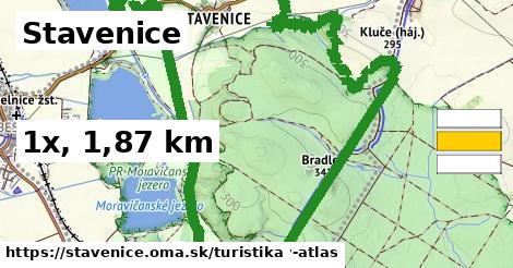 Stavenice Turistické trasy  