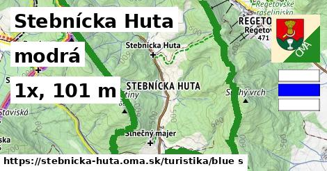 Stebnícka Huta Turistické trasy modrá 