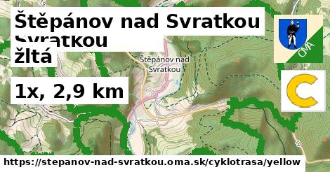 Štěpánov nad Svratkou Cyklotrasy žltá 