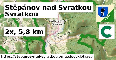 Štěpánov nad Svratkou Cyklotrasy  