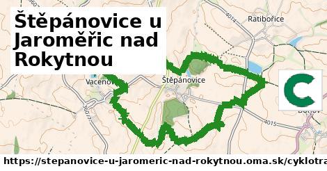 Štěpánovice u Jaroměřic nad Rokytnou Cyklotrasy  