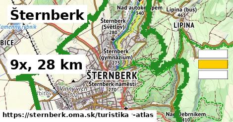 Šternberk Turistické trasy  