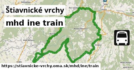 Štiavnické vrchy Doprava iná train