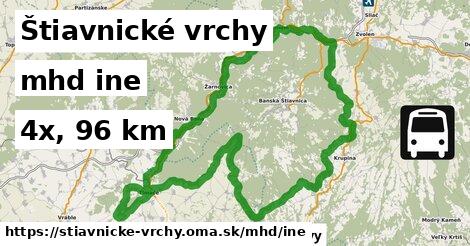 Štiavnické vrchy Doprava iná 