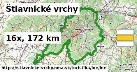 Štiavnické vrchy Turistické trasy iná iná