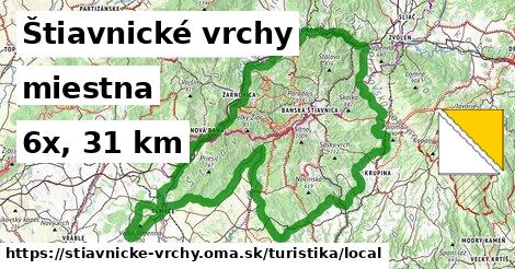 Štiavnické vrchy Turistické trasy miestna 