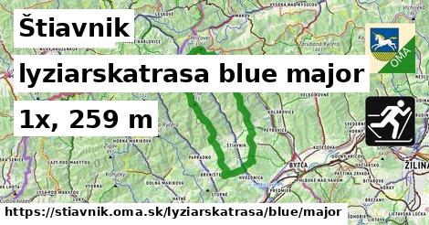 Štiavnik Lyžiarske trasy modrá hlavná