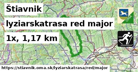 Štiavnik Lyžiarske trasy červená hlavná