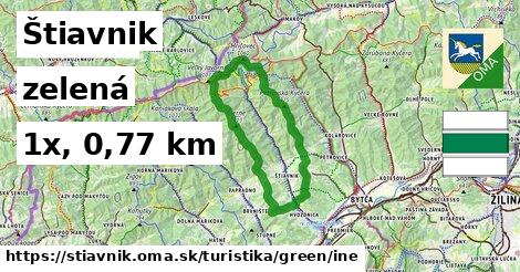 Štiavnik Turistické trasy zelená iná