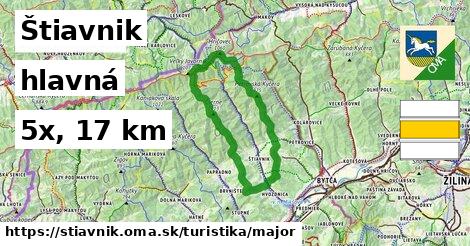 Štiavnik Turistické trasy hlavná 