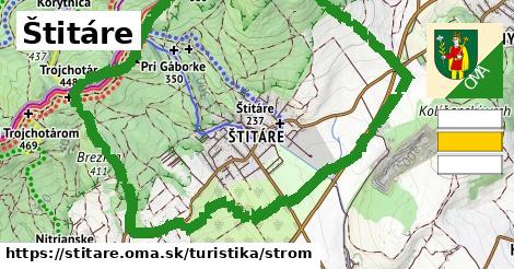 Štitáre Turistické trasy strom 