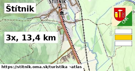 Štítnik Turistické trasy  