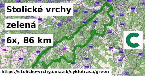 Stolické vrchy Cyklotrasy zelená 