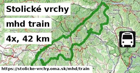 Stolické vrchy Doprava train 