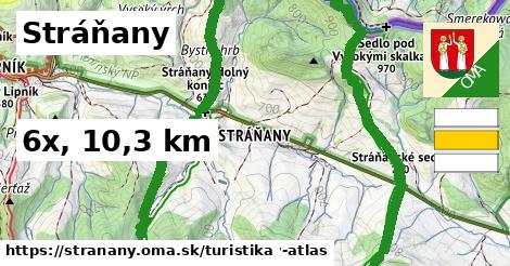 Stráňany Turistické trasy  