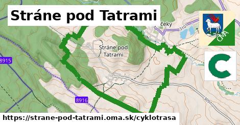 Stráne pod Tatrami Cyklotrasy  