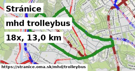 Stránice Doprava trolleybus 