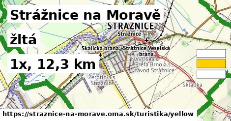 Strážnice na Moravě Turistické trasy žltá 