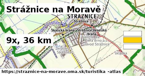 Strážnice na Moravě Turistické trasy  