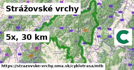 Strážovské vrchy Cyklotrasy mtb 