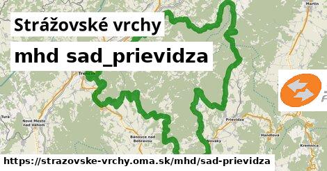 Strážovské vrchy Doprava sad-prievidza 