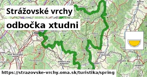 Strážovské vrchy Turistické trasy odbočka xtudni 