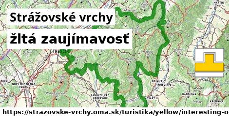 Strážovské vrchy Turistické trasy žltá zaujímavosť