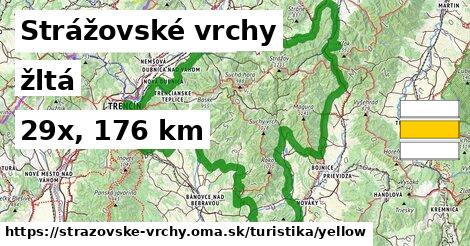 Strážovské vrchy Turistické trasy žltá 