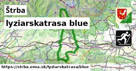 Štrba Lyžiarske trasy modrá 