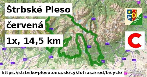 Štrbské Pleso Cyklotrasy červená bicycle