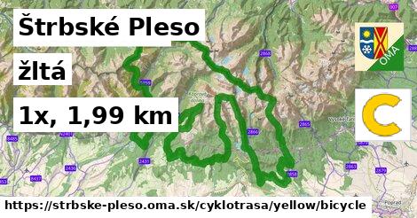 Štrbské Pleso Cyklotrasy žltá bicycle