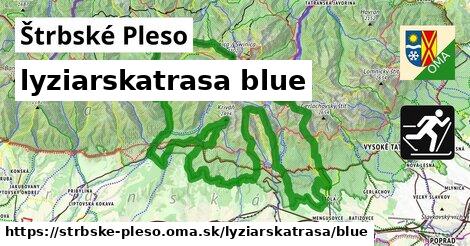 Štrbské Pleso Lyžiarske trasy modrá 
