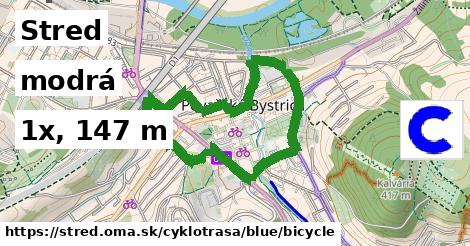 Stred Cyklotrasy modrá bicycle