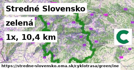 Stredné Slovensko Cyklotrasy zelená iná