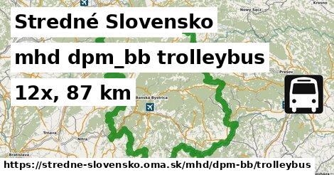 Stredné Slovensko Doprava dpm-bb trolleybus