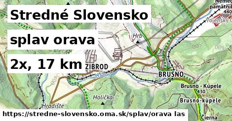 Stredné Slovensko Splav orava 