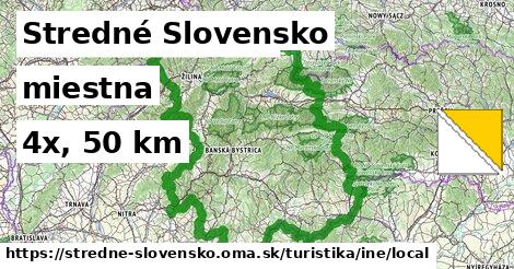 Stredné Slovensko Turistické trasy iná miestna