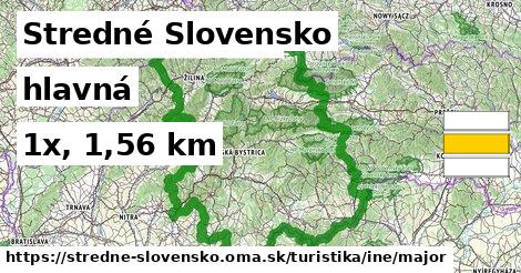 Stredné Slovensko Turistické trasy iná hlavná