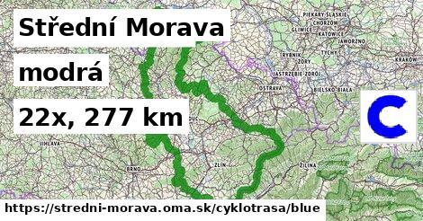 Střední Morava Cyklotrasy modrá 