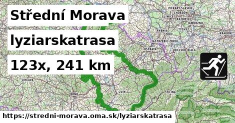 Střední Morava Lyžiarske trasy  