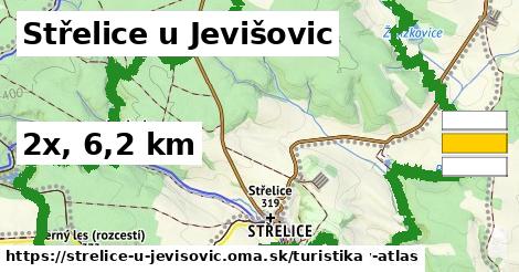 Střelice u Jevišovic Turistické trasy  