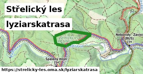 Střelický les Lyžiarske trasy  