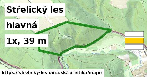 Střelický les Turistické trasy hlavná 