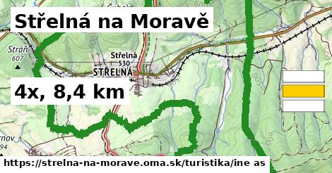 Střelná na Moravě Turistické trasy iná 