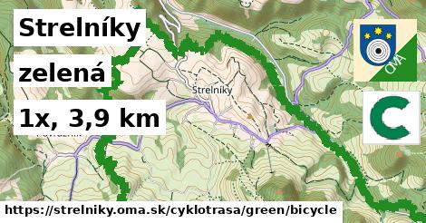 Strelníky Cyklotrasy zelená bicycle