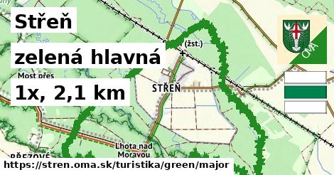 Střeň Turistické trasy zelená hlavná