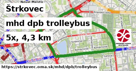 Štrkovec Doprava dpb trolleybus