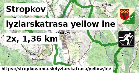 Stropkov Lyžiarske trasy žltá iná