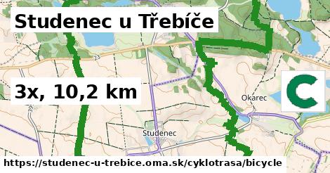 Studenec u Třebíče Cyklotrasy bicycle 